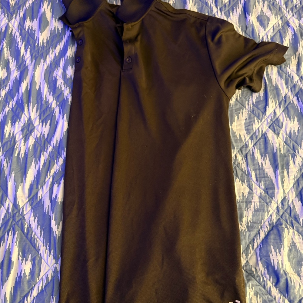BCG Black Polo Shirt with Button Accents
